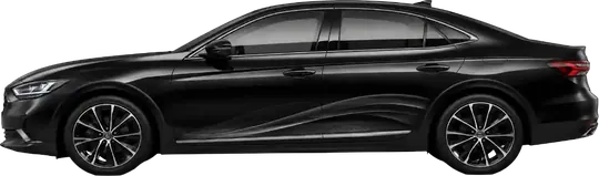 Saloon vehicle, side view